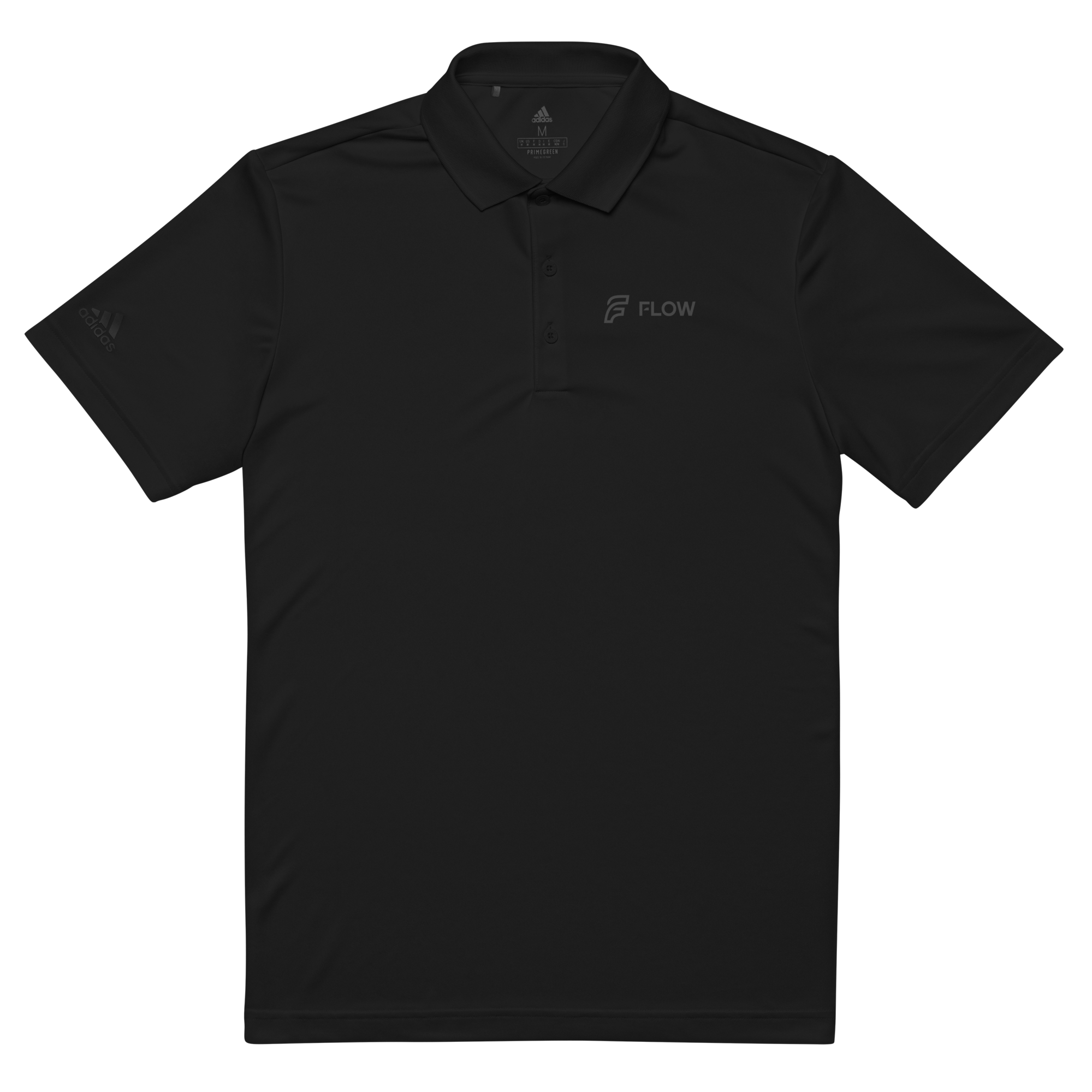 FLOW X ADIDAS TECH POLO » BLACK STEALTH